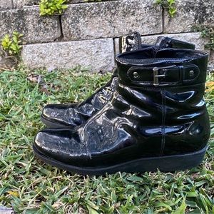 Cole Haan x Nike Air patent leather ankle boots